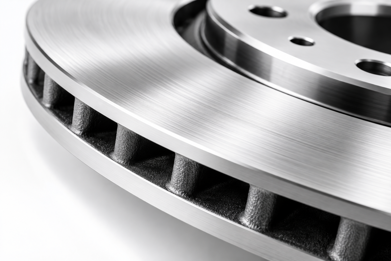 Precision machined brake-disc detail